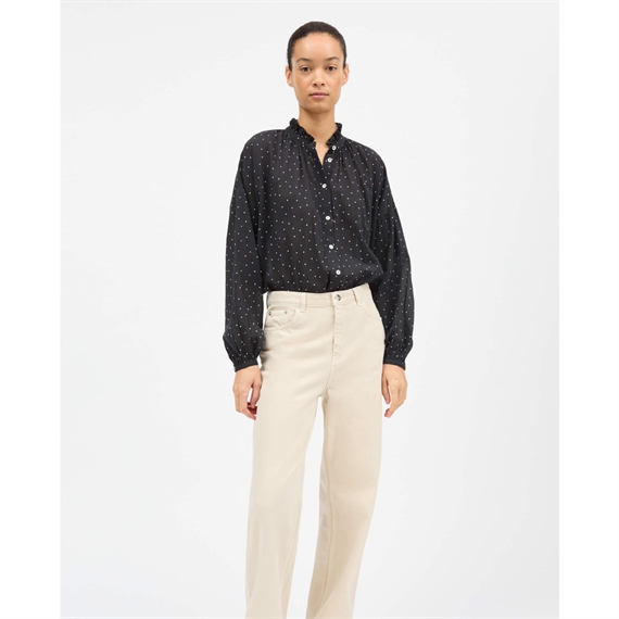 Skall Studio Hannah Skjorte, Black/White Dot 